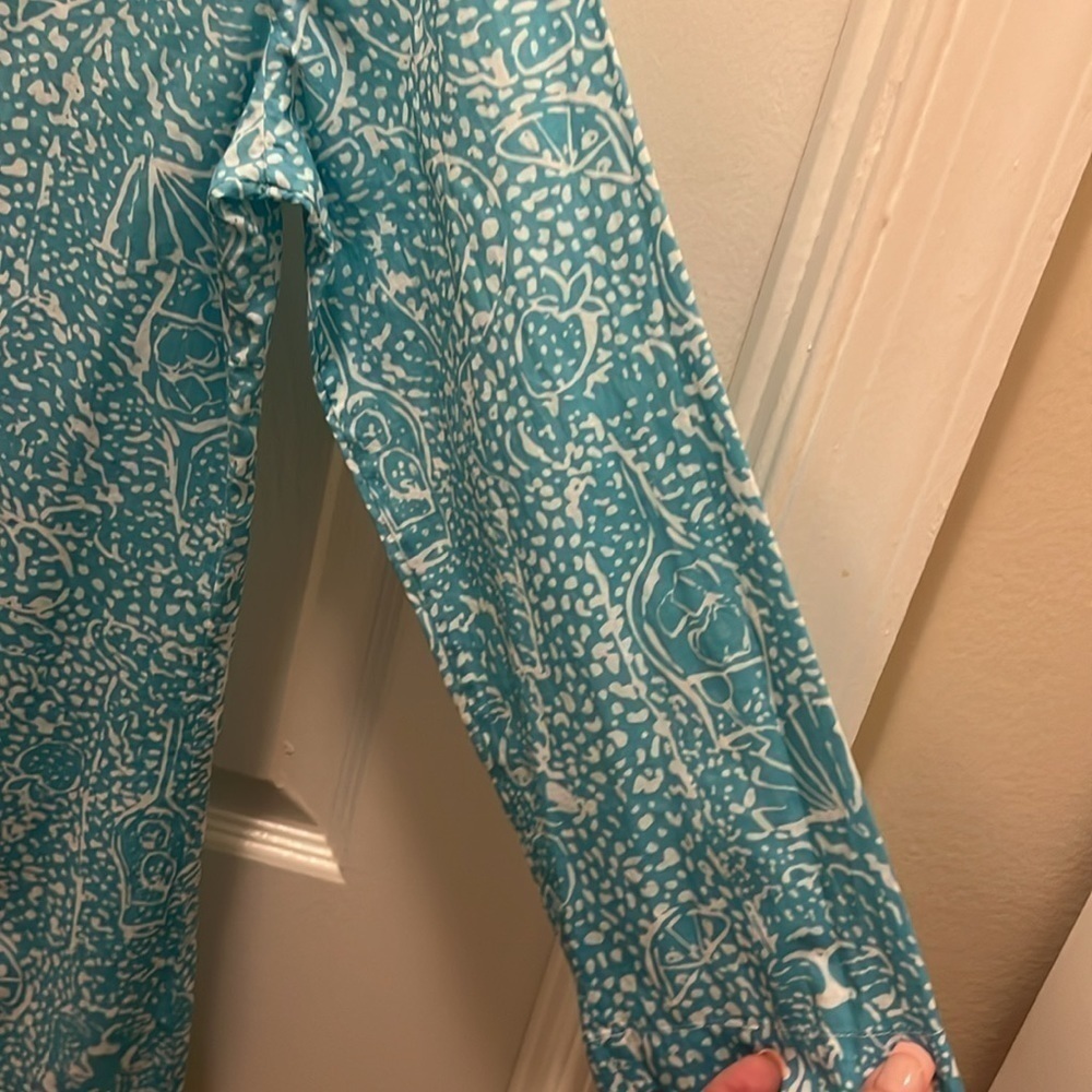 Lilly Pulitzer Sarasota beaded tunic. Shorely blue ice cake. EUC! Size small. - Picture 12 of 14